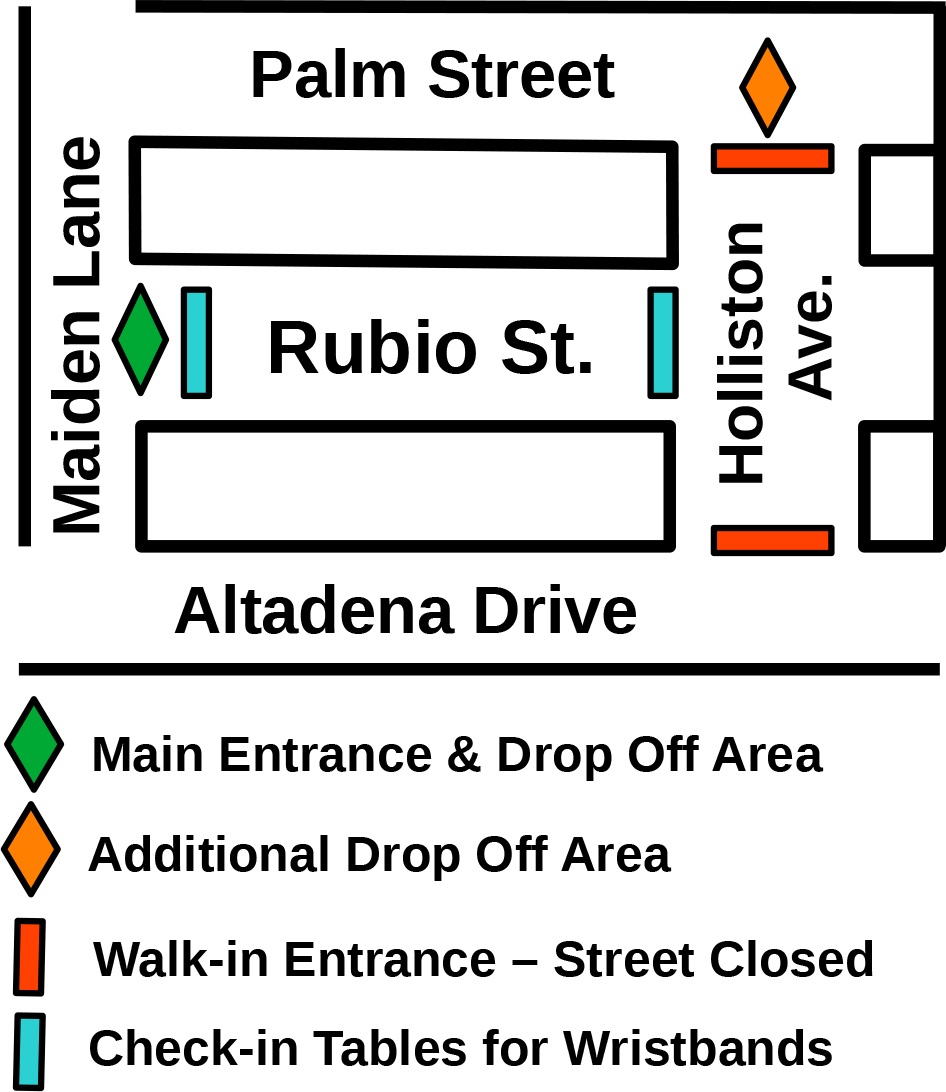 2023 Home & Garden Tour Entry and Check-In Map